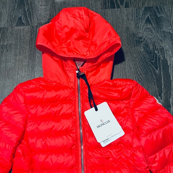 MONCLER**Red Hooded Jacket/ Coat***Age 10 $890 - Picture 3 of 9